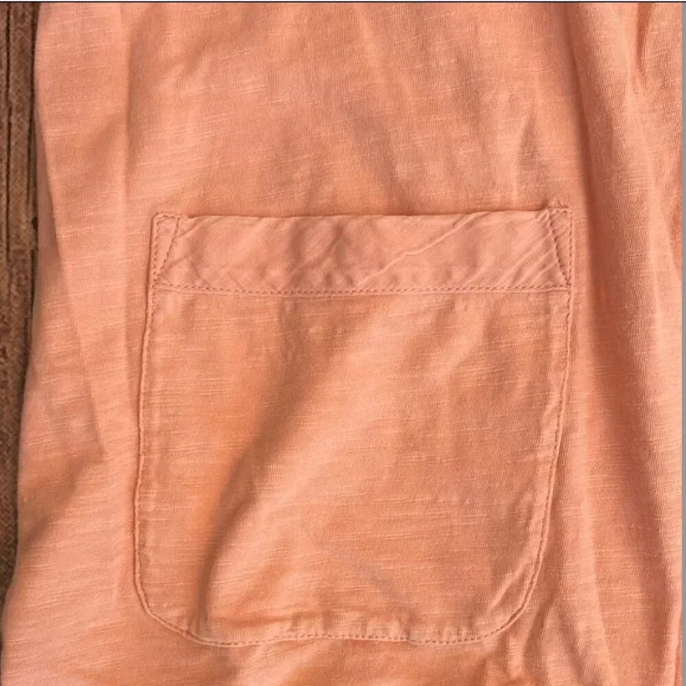 J. Jill Coral Light Weight 100% Cotton Hooded Jacket Sz S.